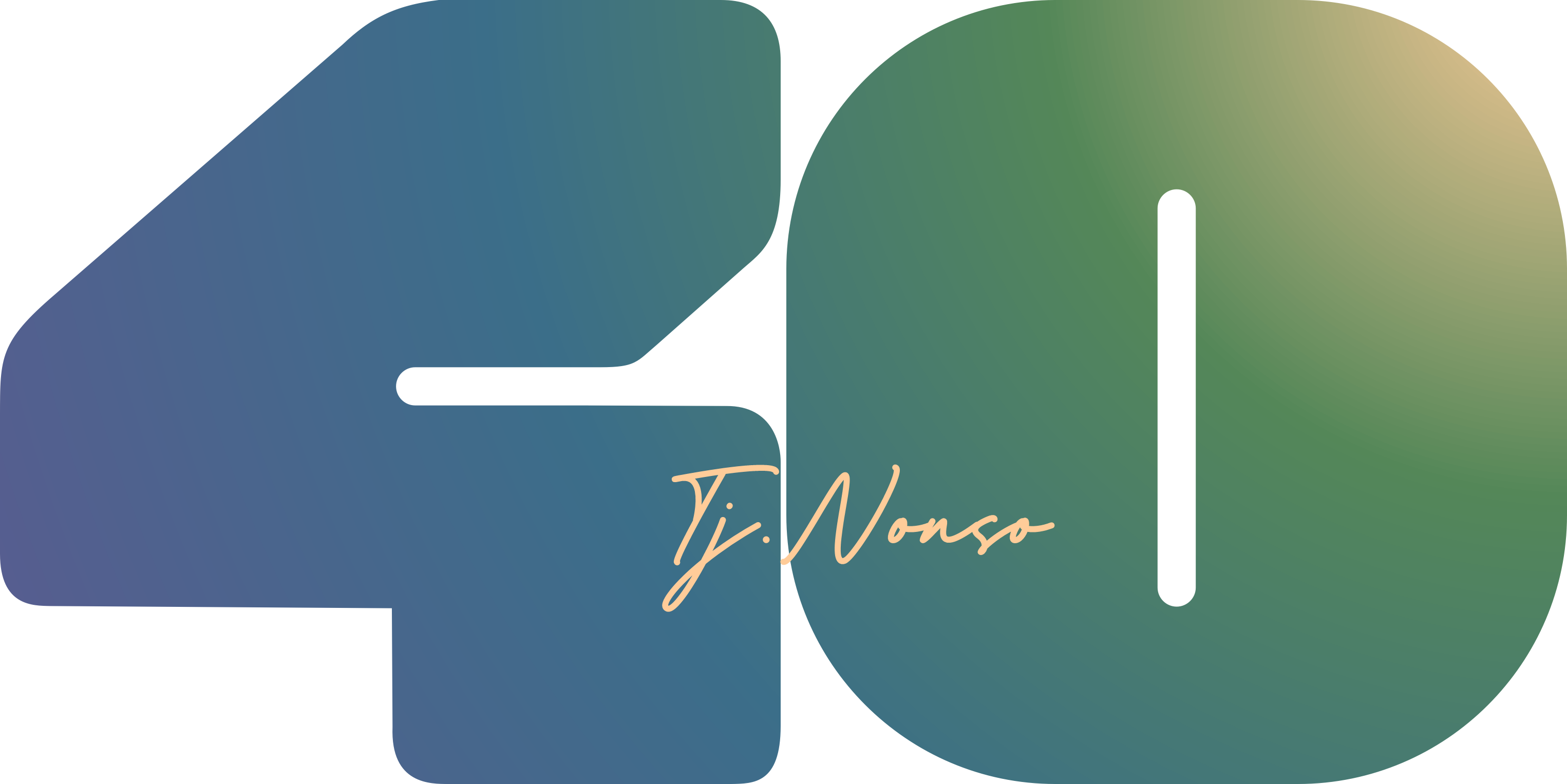 TJ and Nonso 40 logo